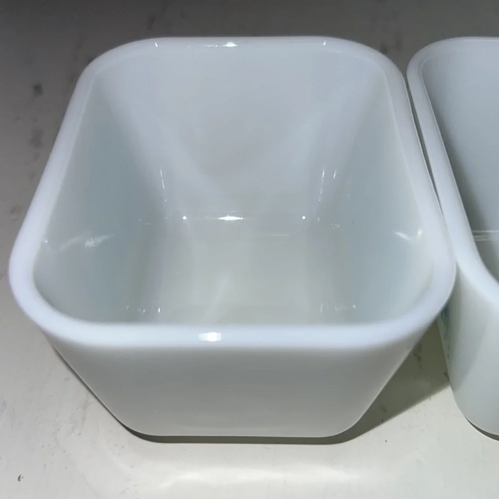 Vintage Pyrex 501 Amish Butterprint Rooster Fridge Set of 2 Pieces 1 Lid - Picture 10 of 13